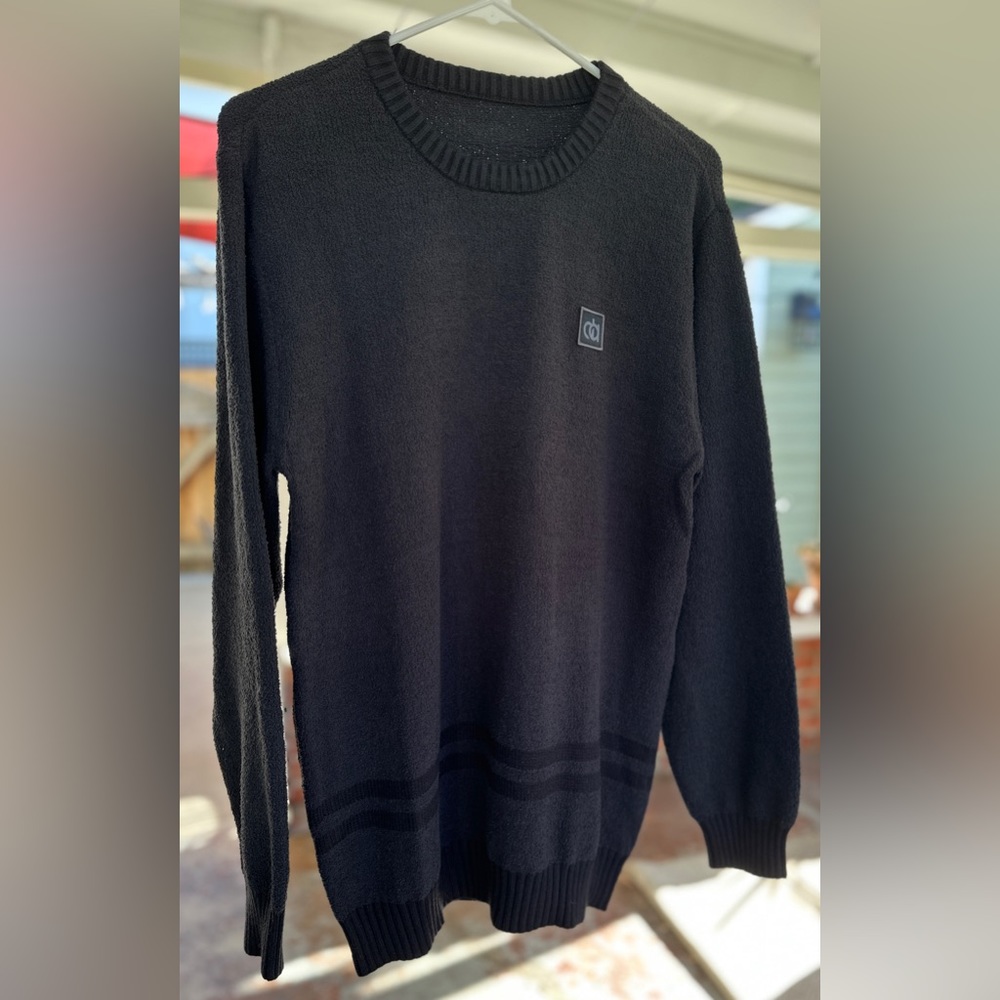 David Archy Men’s Black Fleece Pullover NWT - Sz Small